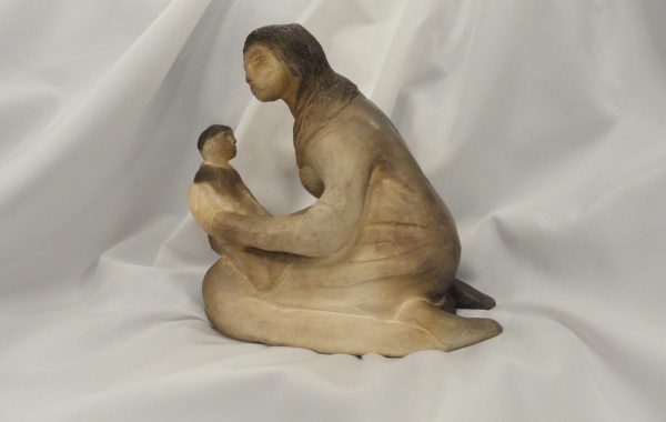 Mother and Child on White by Sr. Virginia Matter