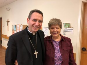Bishop Cozzens and Sister Carol Rennie