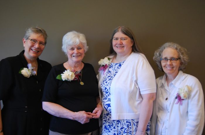 Sisters Linda Soler, Mary White, Catherine Nehotte, and Jacqueline Leiter