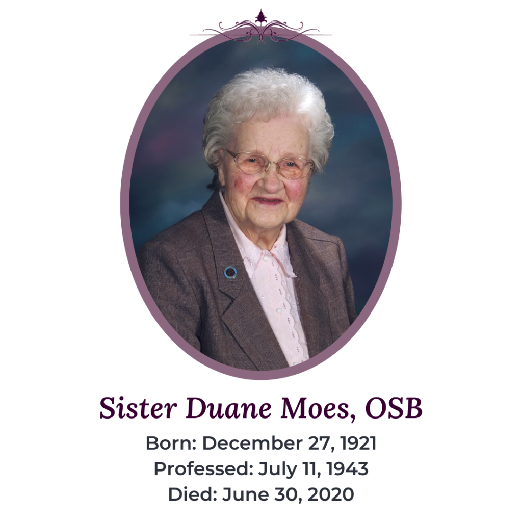 Sister Duane Moes, OSB