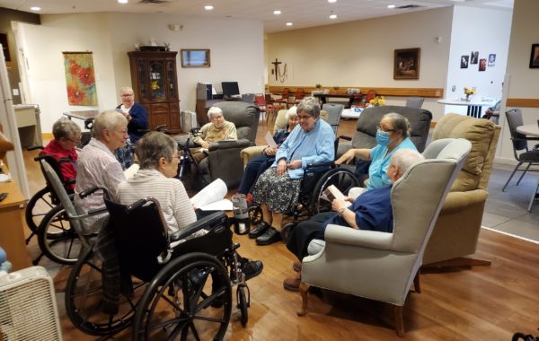 Sisters in Healthcare Practicing Sunday Liturgy