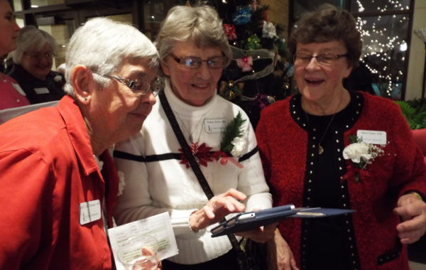 Sisters Mary Lou, Virginia, and Marie at Christmas at the Monastery