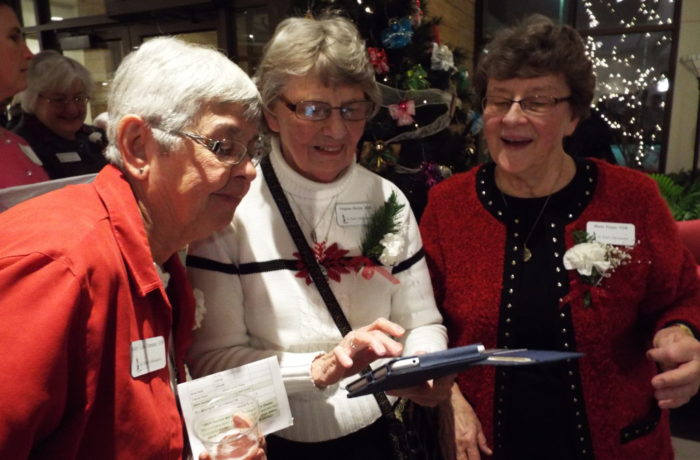 Sisters Mary Lou, Virginia, and Marie at Christmas at the Monastery